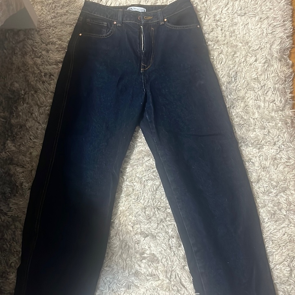 Zara high wasted wide leg jeans